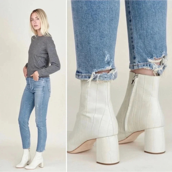 Citizens of Humanity COH Olivia High Rise Slim Ankle Backroad Denim Size 28 - Picture 14 of 14